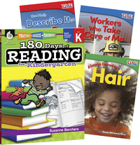 Teacher Created Materials Learn-at-Home Reading Bundle, Grade K, Set of 4 Item Number 2092223