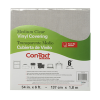 Con-Tact Medium Vinyl Mat, 54 Inches x 6 Feet, Clear, Item Number 2093832