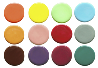 AMACO Teacher's Palette Glazes Class Pack 3, Pint, Assorted Colors, Set of 12 Item Number 2095453