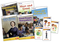 Teacher Created Materials Community & Social Awareness Book Set and Game Cards, Grade K, Item Number 2097291
