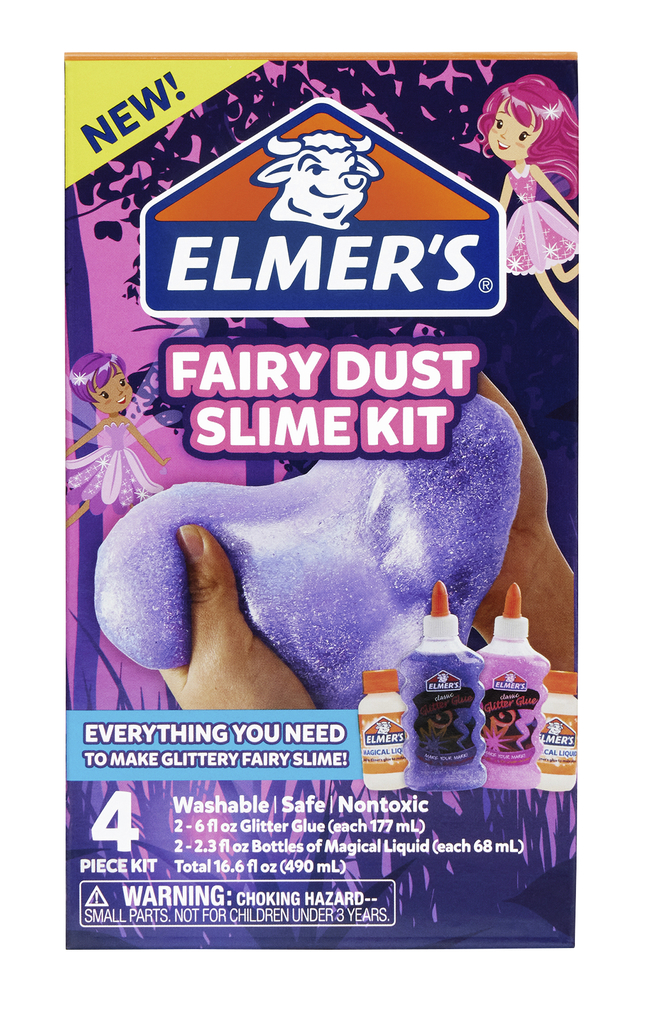 Elmer's 4 pack Fairy Dust Slime Kit with Glue & Activator Solution