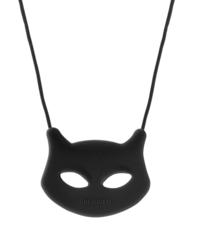 Chewigem Chewable Cat Pendant, Black 2103433