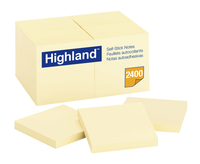 Highland Notes, 3 x 3 Inches, 24 Pads per Pack, 100 Sheets per Pad, Item Number 2104153