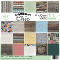 Teacher Created Resources Farmhouse Chic Project Paper, 12 x 12 Inches, 80 Sheets, Item Number 2104245