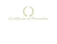Hammond And Stephens Certificate of Promotion Embossed Award, 11 x 8-1/2 inches, Gold Foil, Pack of 25, Item Number 2104380