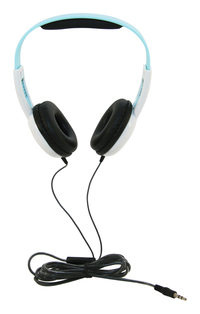 Califone KH-12V WH Pre-K On-Ear Headphones with In-line Volume Control, 3.5mm, Light Blue/White 2104618