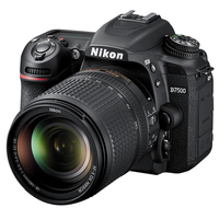 Nikon D7500 DSLR Digital Camera Kit, 20.9 Megapixel, Black, Item Number 2104678