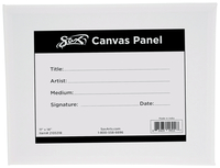Sax Genuine Canvas Panel, 11 x 14 Inches, White Item Number 2105318