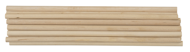Creativity Street Wooden Dowel Rods - Pkg of 12, 3/8 x 12