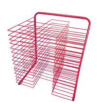 Bulman 15 Shelf Desktop Drying Rack, 21-1/2 in x 18 in x 24 in, Red, Item Number 2106294