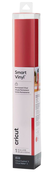 Cricut Permanent Smart Vinyl, 13 Inches x 3 Feet, Red Item Number, 2119405