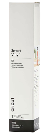 Cricut Permanent Smart Vinyl, 13 Inches x 21 Feet, White Item Number, 2119410