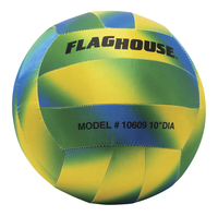 FlagHouse Oversized Superlight Floater Volleyball, 10 Inches, Orange/Yellow 2120128