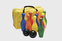 FlagHouse Beginners Bowling Set, Assorted Colors, Plastic, Set of 13 2120246