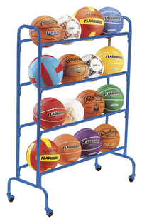 FlagHouse Wide-Base 3-Tier Ball Rack, 41 x 9 x 33 Inches, Steel 2120445
