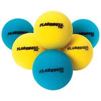 Low-Bounce Uncoated Foam Ball, 2-3/4 Inches, Yellow 2120668