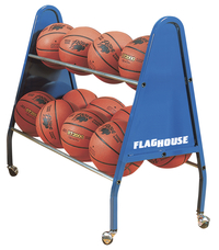 FlagHouse Heavy Duty Ball Cart, 12 Ball Capacity, Royal Blue 2122143