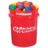 FlagHouse Keepers Over-Sized Foam Golf Balls, Assorted Colors, Set of 48 with Included Pail 2123840