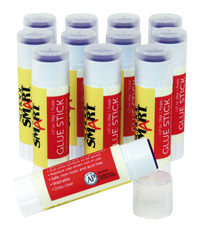 Image for School Smart Glue Sticks, 1.27 Ounces, Purple and Dries Clear, Pack of 12 from School Specialty