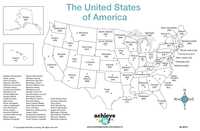 Achieve It! US Map Mats, Set Of 10 2129848