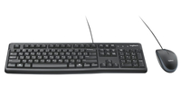 Logitech MK120 Corded Keyboard and Mouse Combo, Black 2135302
