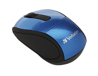 Verbatim Wireless Mini Travel Optical Mouse, Blue 2136006