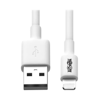 Tripp Lite USB-A to Lightning Sync/Charge Cable (M/M), White 2136116