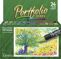 Crayola Portfolio Water-Soluble Oil Pastels, Item Number 216709