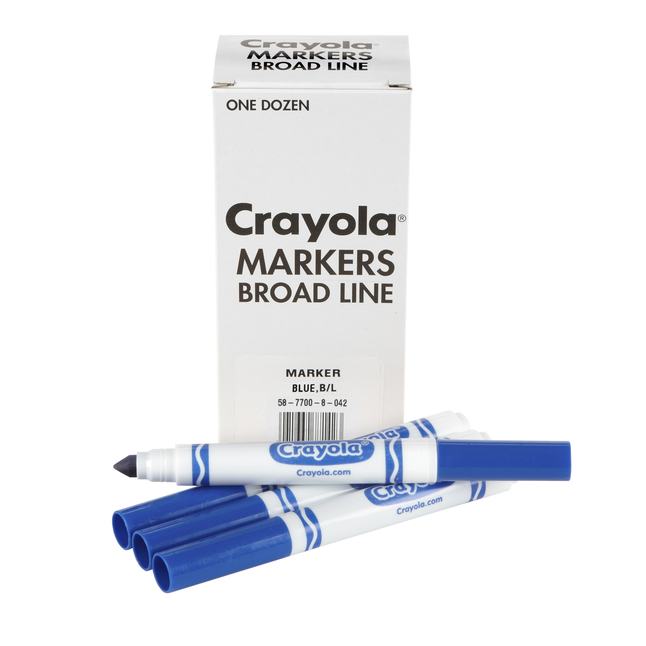 Crayola Dry Erase Markers, Broad Line, Office Supplies