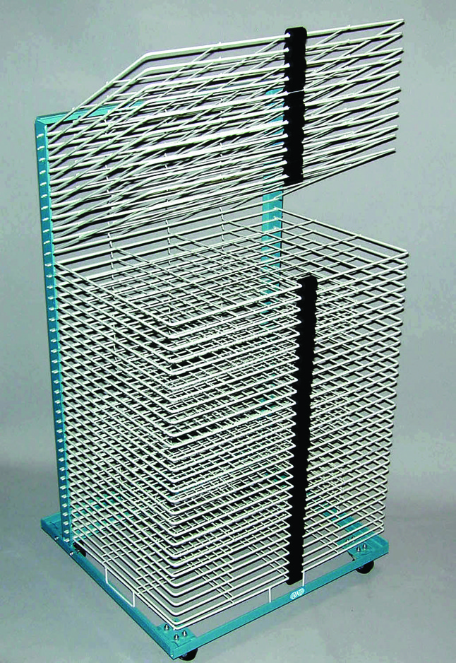  Art Storage Rack with Caster Wheels Art Drying Rack
