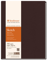 Strathmore 400 Series Sketchbook, 8-1/2 x 11 Inches, 60 lb, 96 Sheets 234336