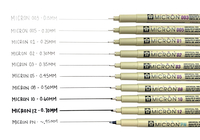 Micron PN Pen - 5 color options – The Paper + Craft Pantry
