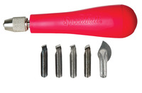 Speedball Linozip Adjustable Pull Type Cutter Set, Number 37, Set of 6 Item Number 380966