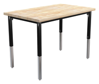 Classroom Select Rectangle Vigor Utility Table, Butcher Block Top, Item Number 4000045