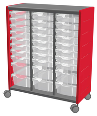 Image for Classroom Select Geode Tall Cabinet, Triple Wide with 24 Totes from School Specialty