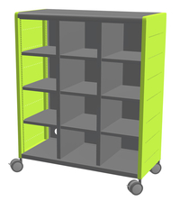 Image for Classroom Select Geode Tall Cabinet, Triple Wide, 12 Cubbies from School Specialty