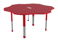 Image for Classroom Select Activity Table with Power, Flower, 60 Inches from School Specialty