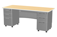 Image for Classroom Select NeoClass Double Pedestal Teacher's Desk from School Specialty