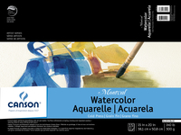 Montval Cold Press Watercolor Paper Block, 140 lb, 15 x 20 Inch, 15 Sheets, Natural White Item Number 403434