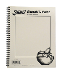 Sax Sketch 'N Write Spiral Binding Sketchbook, 20 lbs, 8-1/2 x 11 Inches, 50 Sheets, Item Number 404301
