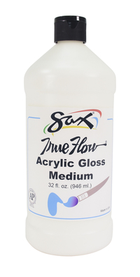 Sax True Flow Acrylic Mediums, Gloss, Quart Item Number 442136