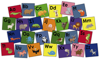 Childcraft ABC Furnishings Alphabet Friends Washable Carpet Squares, Item Number 4000118