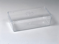 Frey Scientific Economy Container, 6 X 12 in, Polystyrene, Clear, Pack of 5, Item Number 576501