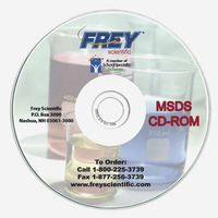 Frey Scientific MSDS CD-ROM, Item Number 577587