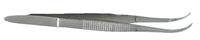 Frey Scientific Premium Grade Medium Point Forceps with Curved Tips, Item Number 583200