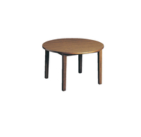 Community Lincoln Round Library Table, 42 Round x 29 Inches, Henna Oak Laminate Top 651709