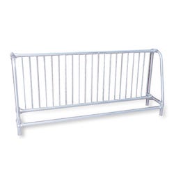 Ultra Site Portable Single-Sided Traditional Bicycle Rack, 8 ft L, Steel, Galvanized 1364677