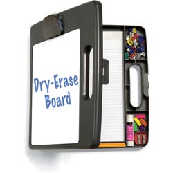Image for Officemate Dry-Erase Portable Clip Board Box, 10 x 14-1/2 x 1-1/4 Inches, Charcoal from School Specialty