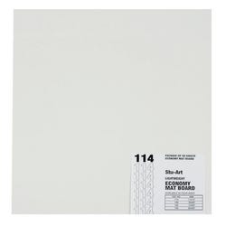 Image for Stu-Art Economy Mat Board, 22 x 30 Inches, Pebble White, Pack of 50 from School Specialty