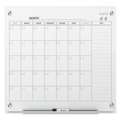 Image for Quartet Infinity 36 in Glass Magnetic Calendar Board, 36 x 24 Inches, White from School Specialty